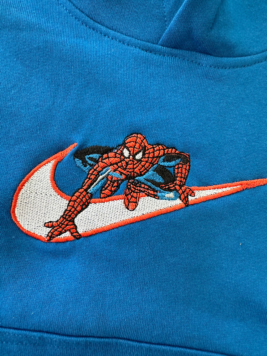 Sweat brodé inspiré Spiderman