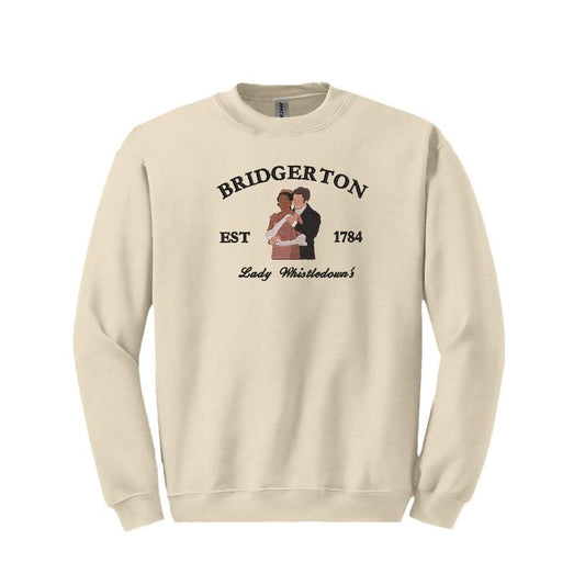 Sweatshirt brodé chronique de Bridgerton