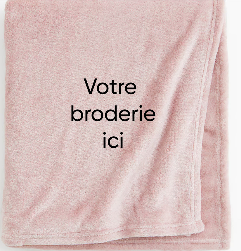 Couverture bébé broderie personnalisable